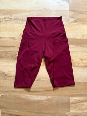 aerie High-Waist Burgundy Leggings